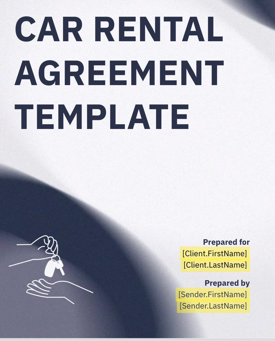 Rental Agreement/Contract MTB Car Rental Academy