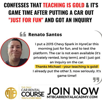MTB Car Rental $5k Mentorship