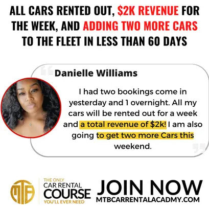 MTB Car Rental $5k Mentorship